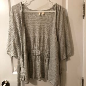 Anthropologie kimono-style light wrap sweater